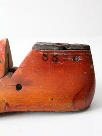 early 20th century wooden cobbler's last