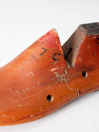 early 20th century wooden cobbler's last
