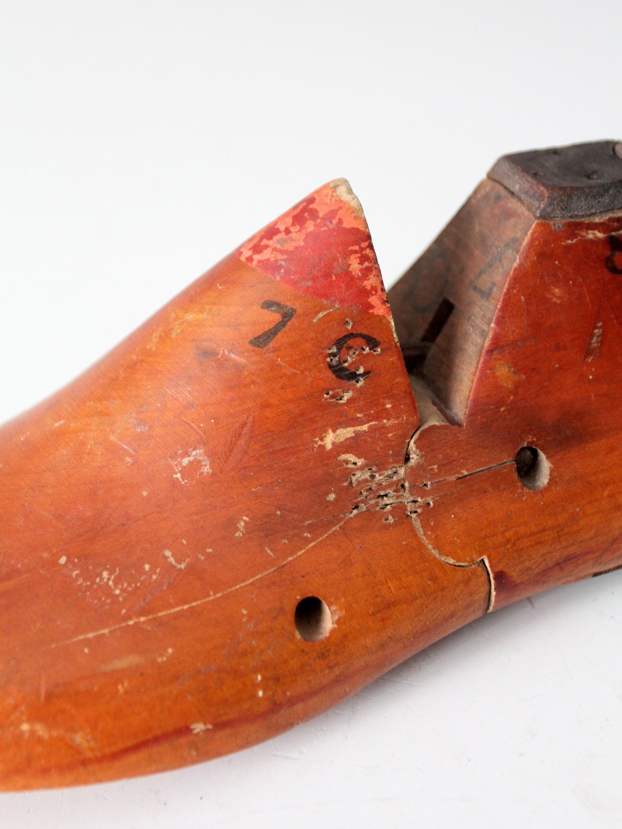 early 20th century wooden cobbler's last