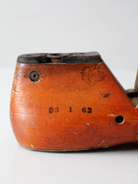 early 20th century wooden cobbler's last