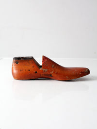 early 20th century wooden cobbler's last