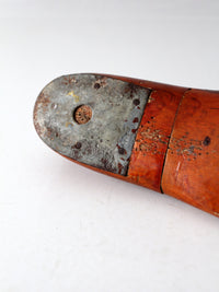early 20th century wooden cobbler's last