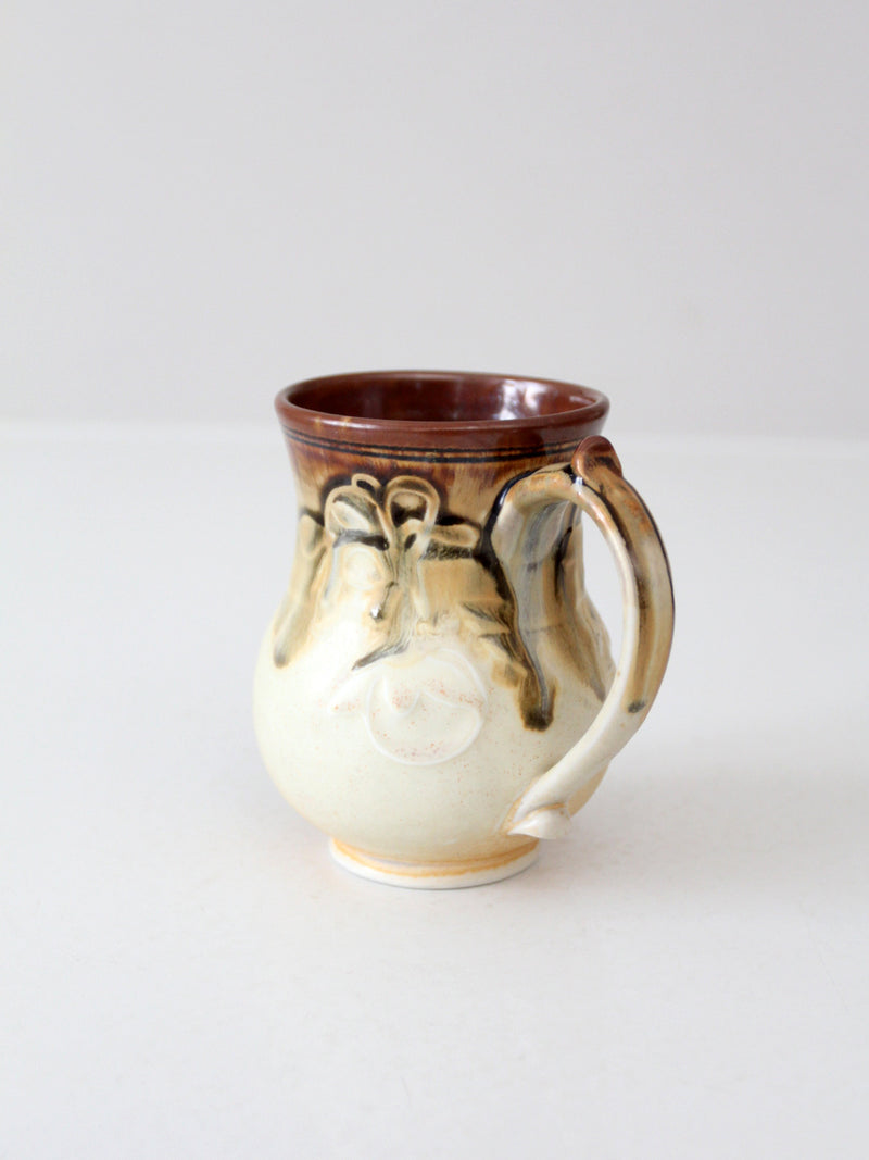 vintage studio pottery mug