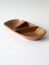 vintage studio pottery divided tray