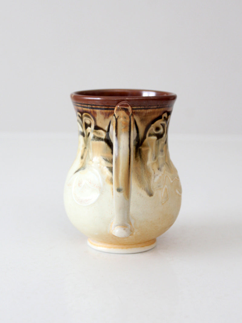 vintage studio pottery mug