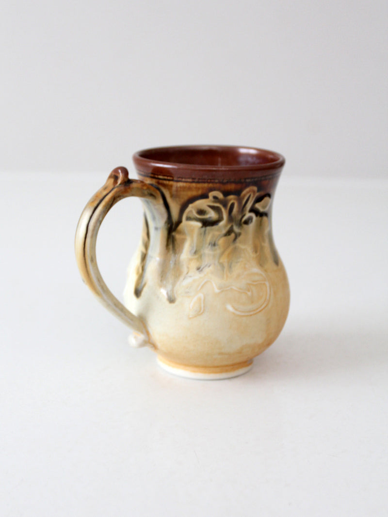 vintage studio pottery mug