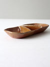 vintage studio pottery divided tray
