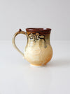 vintage studio pottery mug