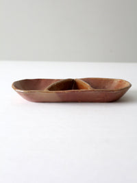 vintage studio pottery divided tray