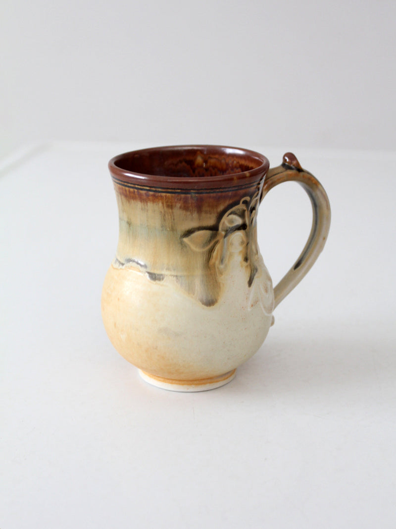 vintage studio pottery mug