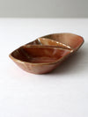 vintage studio pottery divided tray