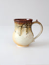 vintage studio pottery mug