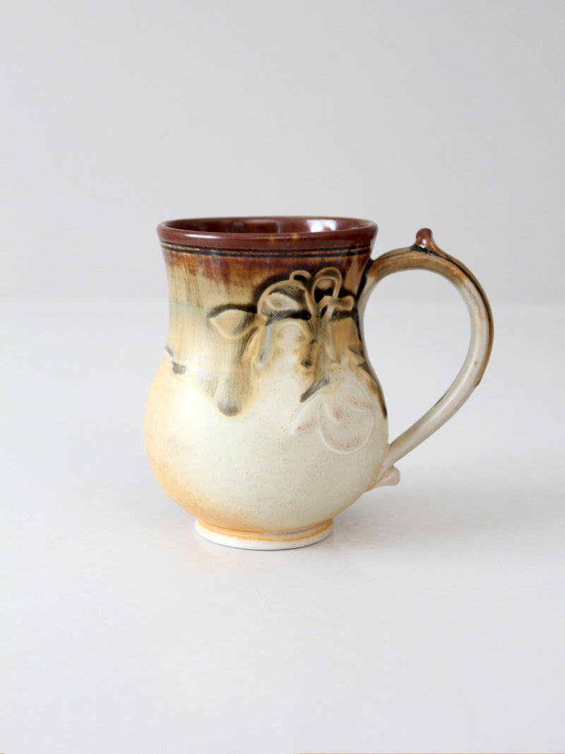 vintage studio pottery mug