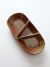vintage studio pottery divided tray