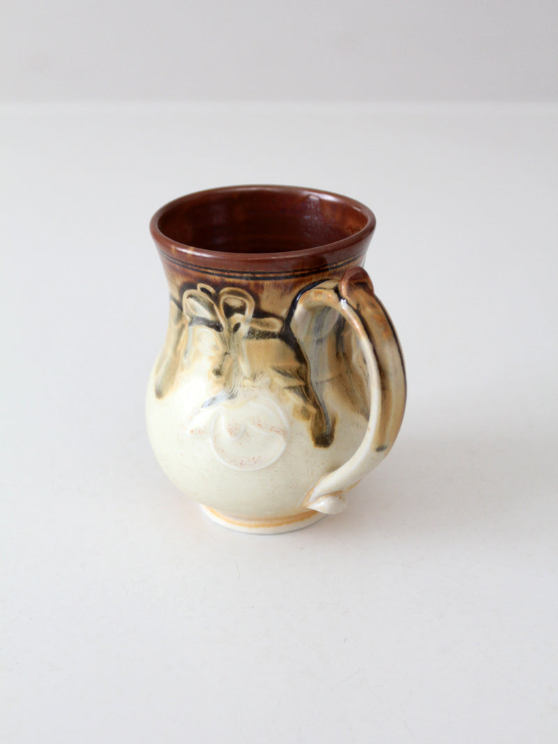 vintage studio pottery mug