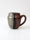 vintage studio pottery mug