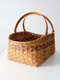 vintage hand-painted farmhouse basket