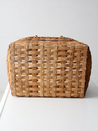 vintage hand-painted farmhouse basket