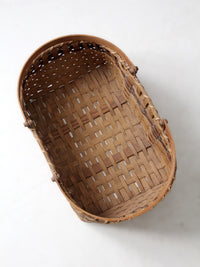 vintage hand-painted farmhouse basket