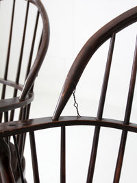 pair of antique Windsor billiard chairs
