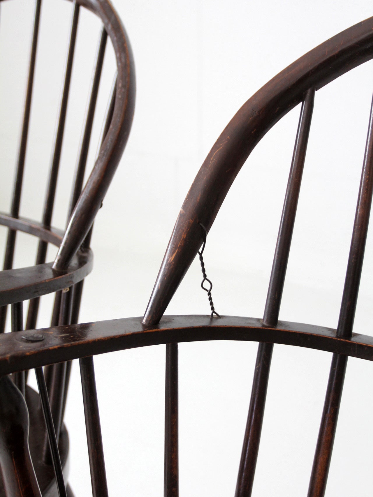 pair of antique Windsor billiard chairs