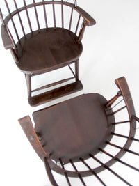 pair of antique Windsor billiard chairs