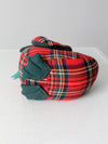 vintage Christmas tartan goose