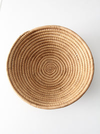 vintage hand-coiled basket bowl