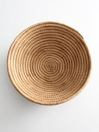 vintage hand-coiled basket bowl