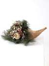 vintage large holiday cornucopia display