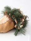 vintage large holiday cornucopia display