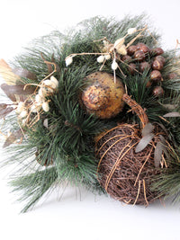 vintage large holiday cornucopia display