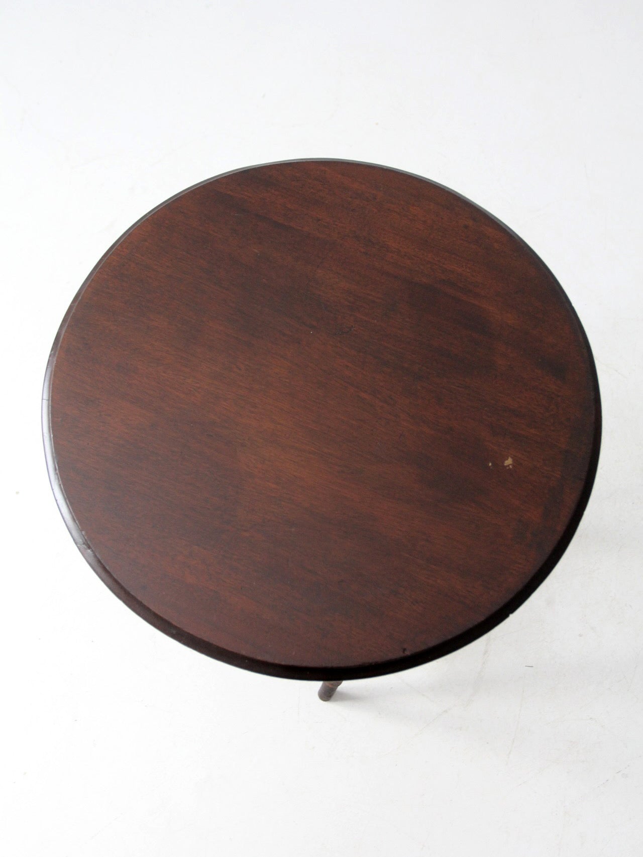 early 20th century wicker and wood side table