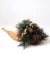 vintage large holiday cornucopia display