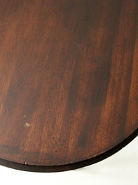 early 20th century wicker and wood side table