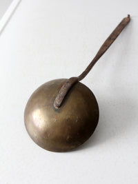 antique brass fireplace ladle