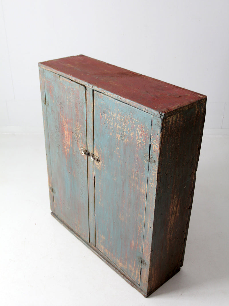 antique primitive cupboard cabinet
