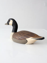 vintage hand carved painted Canada goose decoy