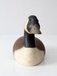 vintage hand carved painted Canada goose decoy