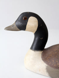 vintage hand carved painted Canada goose decoy