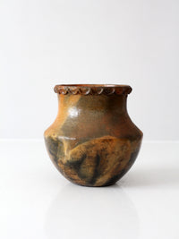 vintage handmade studio pottery vase