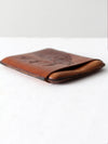 vintage Alamo Texas stag leather wallet