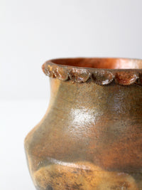 vintage handmade studio pottery vase