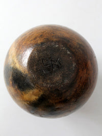 vintage handmade studio pottery vase
