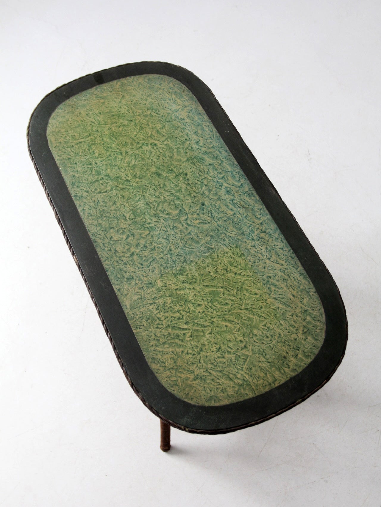 early 20th century American wicker accent table