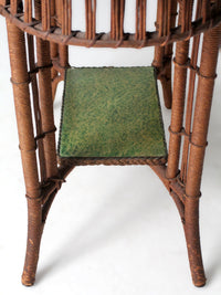 early 20th century American wicker accent table