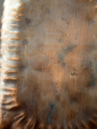 mid-century Gregorian handmade hammered copper tray