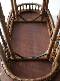 early 20th century American wicker accent table