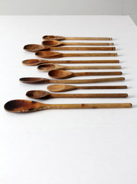 vintage wooden kitchen spoon collection