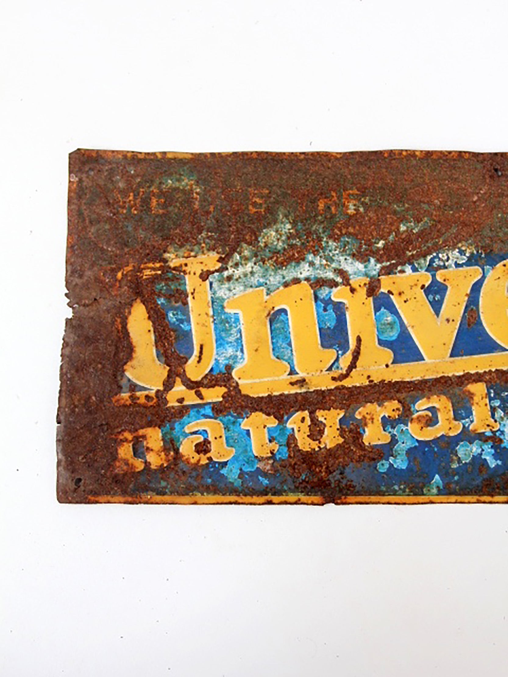 vintage Universal Natural Milker metal sign